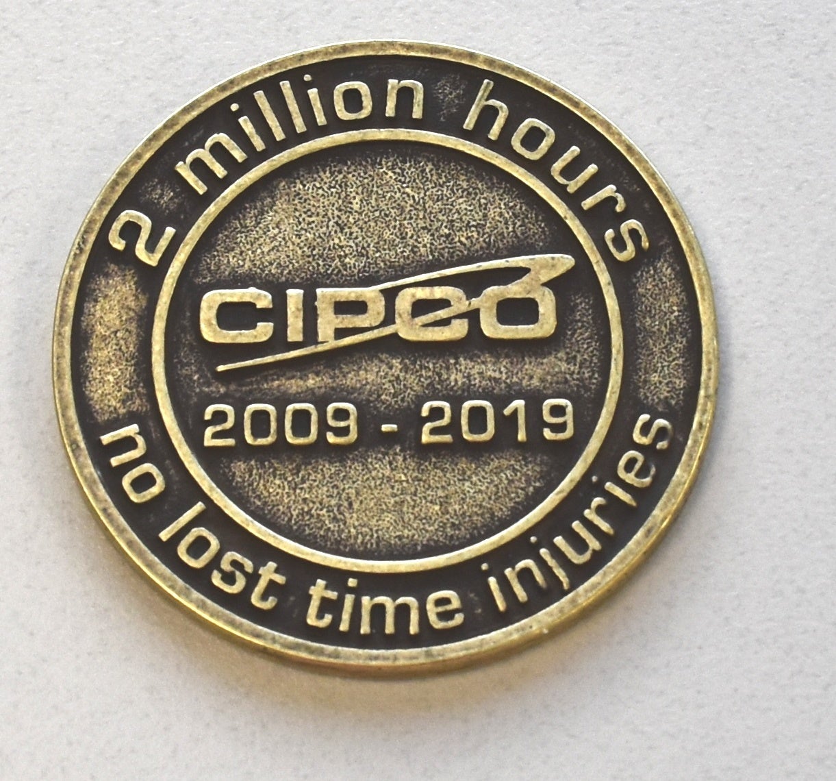 2 Million safety hours coin