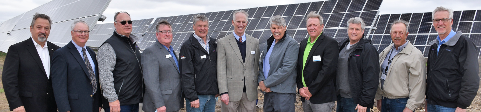 CIPCO Board of Directors and CEO at Wapello solar ribbon cutting