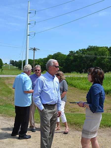 Anne Hazlett Assistant Sec. for Rural Development visits with attendees